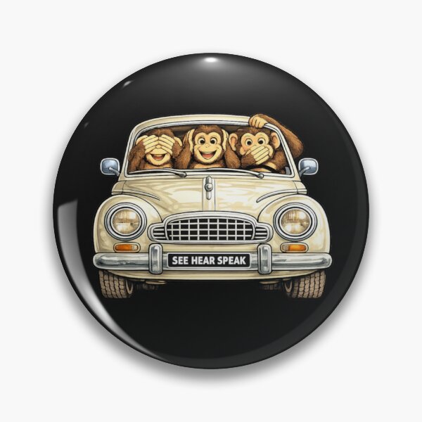 Item preview, Three Wise Monkeys in a car designed and sold by JamesDunican.