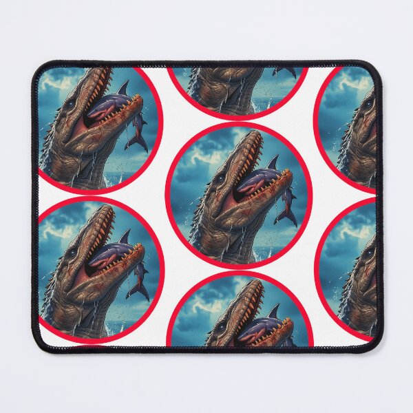 Item preview, Mosasaurus Eating Shark designed and sold by TOTALLYROARSOME.