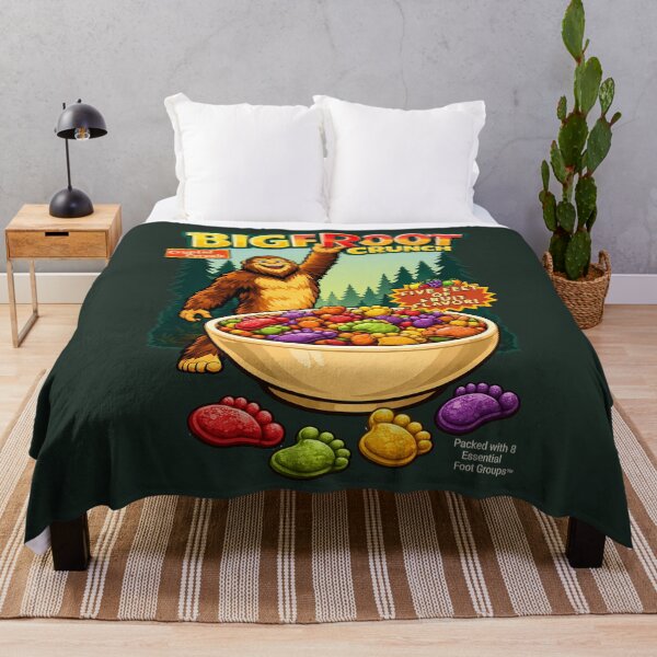 Item preview, Cryptid Cereals: Bigfroot Crunch designed and sold by FoxBaine Designs.