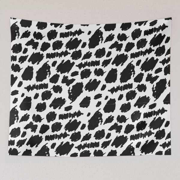 Item preview, Artsy dalmatian. Monochrome scribbles in black and white. designed and sold by AllBeau.