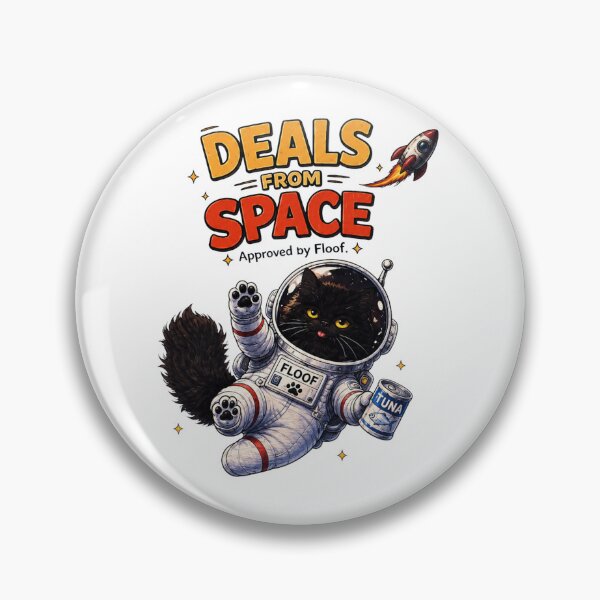 Item preview, Deals From Space – Floof the Astronaut Cat designed and sold by lumar23.
