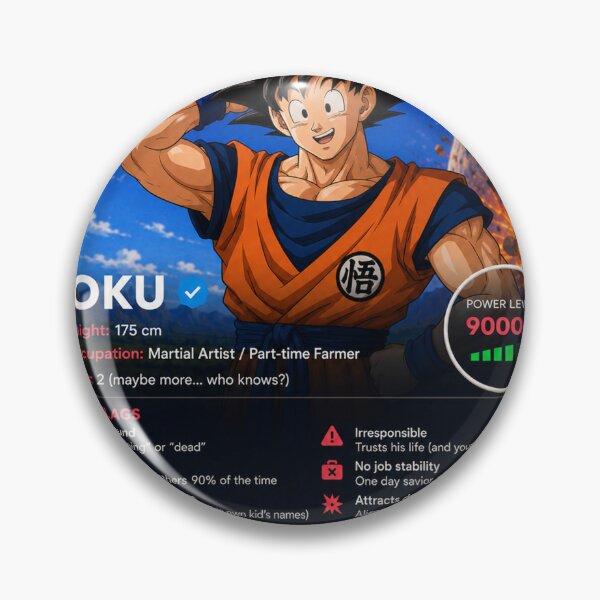 Item preview, Tinder Goku designed and sold by Hozukimaru.