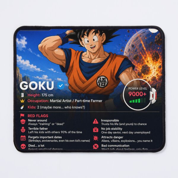 Item preview, Tinder Goku designed and sold by Hozukimaru.