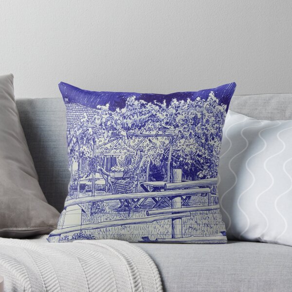 Item preview, House in the garden in the moonlight designed and sold by ByBRCKStore.