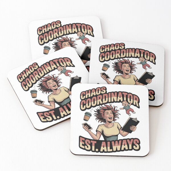 Item preview, Chaos Coordinator Est Always Funny Mom Shirt Mothers Day Gift Tired Mom designed and sold by ChaosThreadsCo.