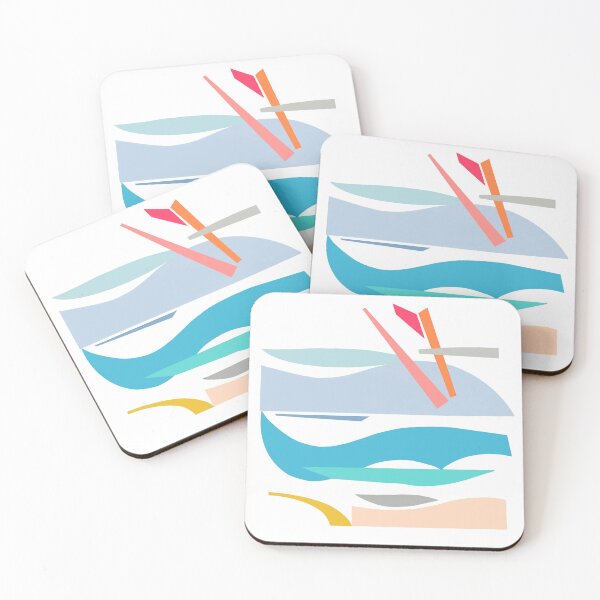 Item preview,     Coastal Layers Abstract Landscape designed and sold by kdunawaydesign.