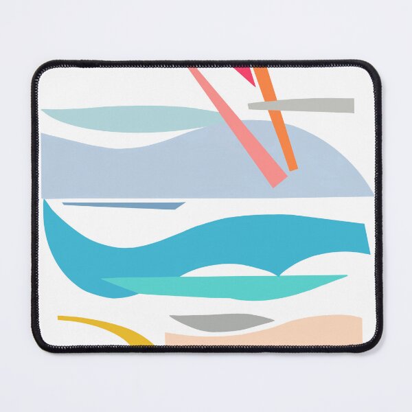 Item preview, Coastal Layers Abstract Landscape designed and sold by kdunawaydesign.