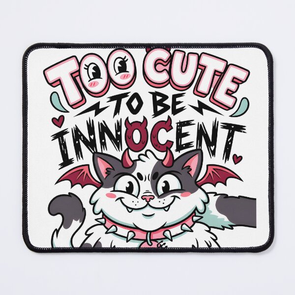 Item preview, Too Cute To Be Innocent Demon Cat Illustration designed and sold by maplesoulkiller.