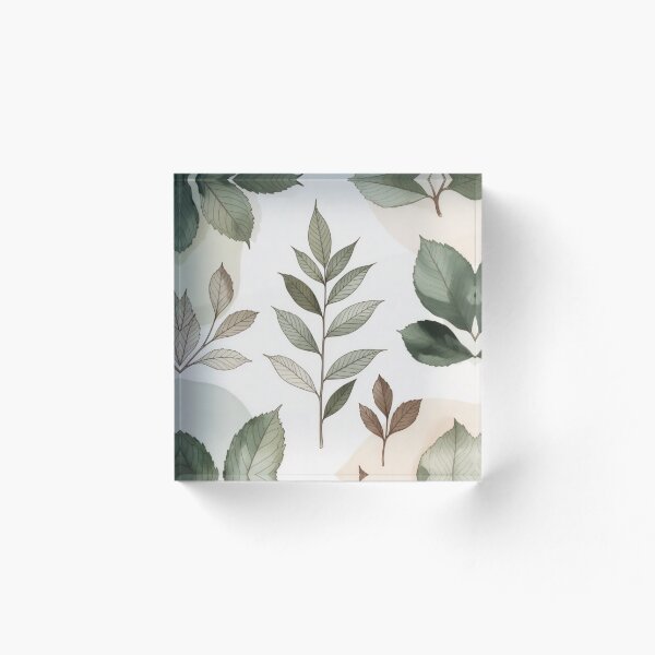 Item preview, Sage Green Botanical Leaves Print | Minimal Nature Wall Art designed and sold by GalleryPeak.