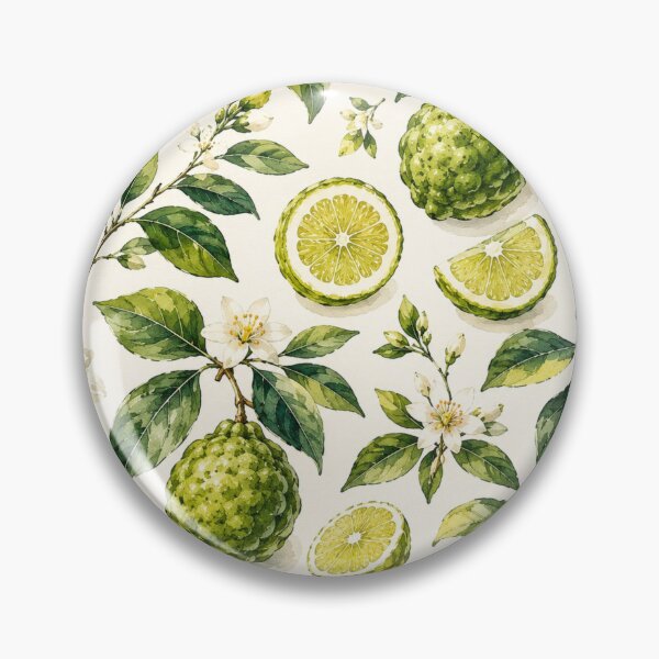 Item preview, Greek Bergamot Pattern | Watercolor Citrus Blossom Botanical Design designed and sold by Ioanna-Studio.