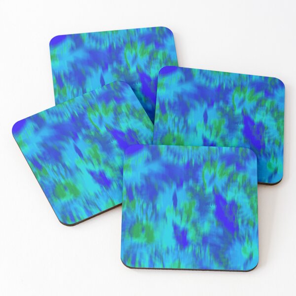 Item preview, Electric blue abstract tie dye designed and sold by tabithasowa.