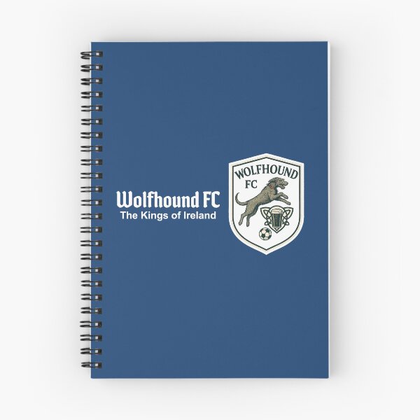 Item preview, Wolfhound FC - Leaping Irish Wolfhounds - Kings of Ireland - White font designed and sold by Irish Wolfhound Central.