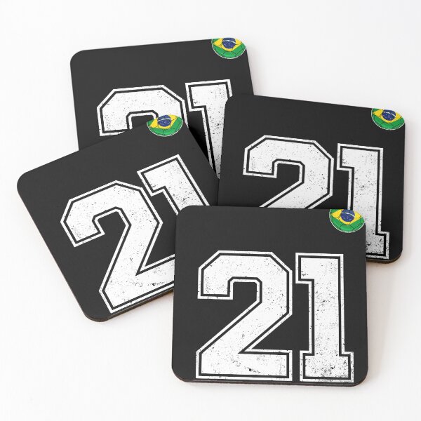 Item preview, Number 21 Brazil Futbol Football Brazilian soccer Flag Jersey designed and sold by RoyesButler.