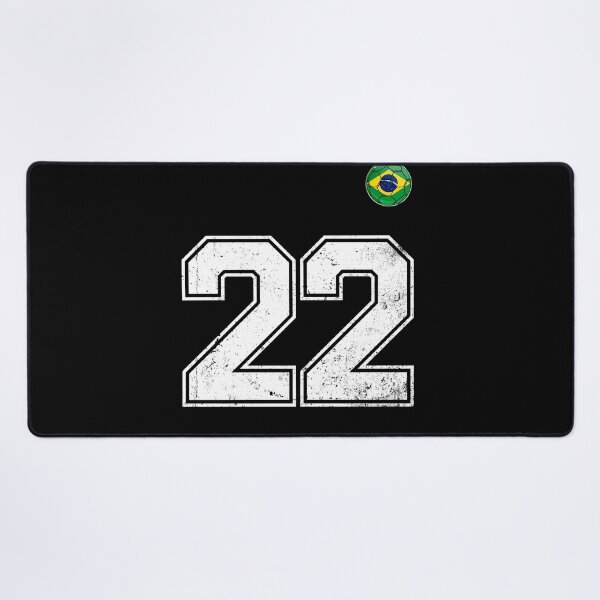 Item preview, Number 22 Brazil Futbol Football Brazilian soccer Flag Jersey designed and sold by RoyesButler.