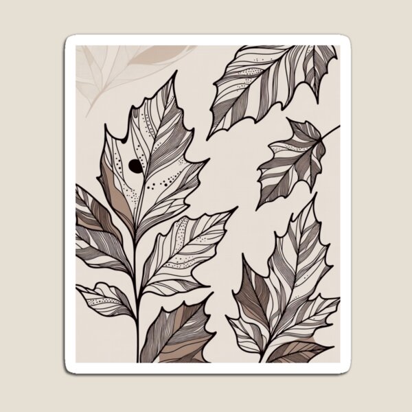 Item preview, Minimal Leaf Line Art Print | Scandinavian Botanical Wall Art designed and sold by GalleryPeak.