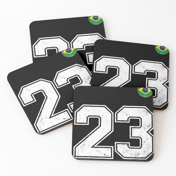 Item preview, Number 23 Brazil Futbol Football Brazilian soccer Flag Jersey designed and sold by RoyesButler.