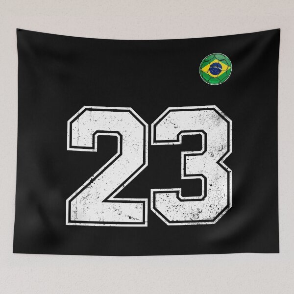 Item preview, Number 23 Brazil Futbol Football Brazilian soccer Flag Jersey designed and sold by RoyesButler.