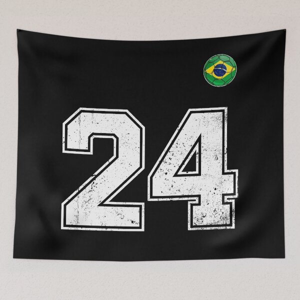 Item preview, Number 24 Brazil Futbol Football Brazilian soccer Flag Jersey designed and sold by RoyesButler.