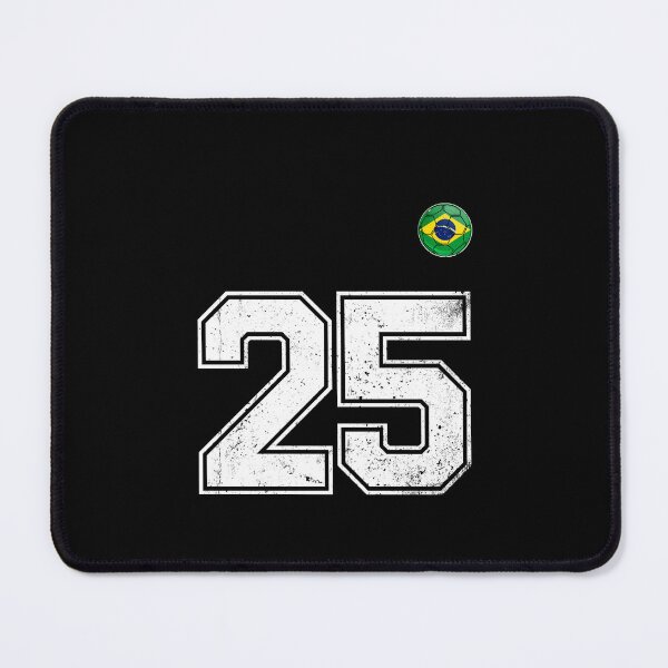 Item preview, Number 25 Brazil Futbol Football Brazilian soccer Flag Jersey designed and sold by RoyesButler.