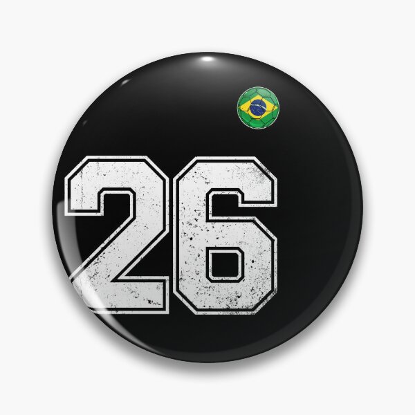 Item preview, Number 26 Brazil Futbol Football Brazilian soccer Flag Jersey designed and sold by RoyesButler.