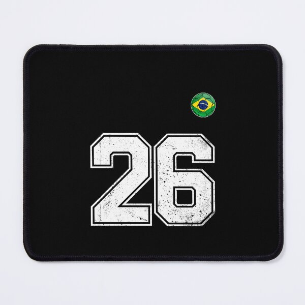 Item preview, Number 26 Brazil Futbol Football Brazilian soccer Flag Jersey designed and sold by RoyesButler.