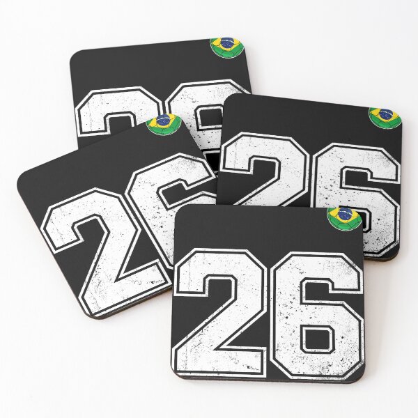 Item preview, Number 26 Brazil Futbol Football Brazilian soccer Flag Jersey designed and sold by RoyesButler.