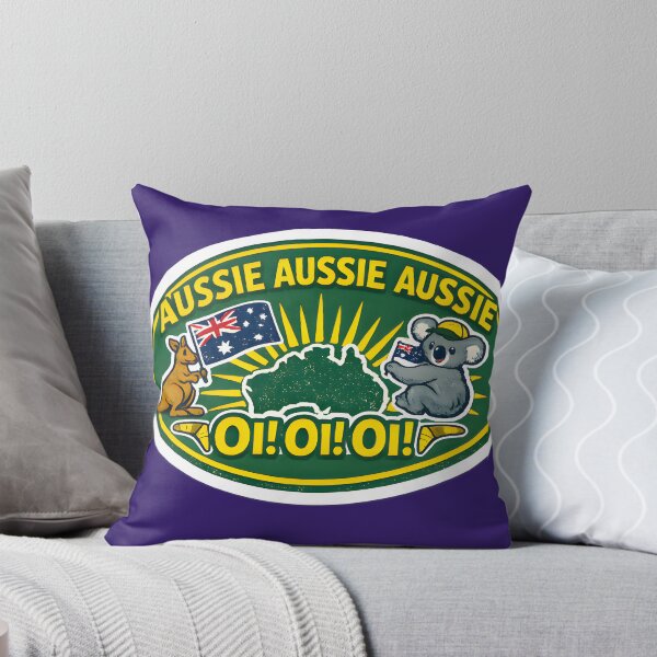 Item preview, Aussie Aussie Aussie Oi Oi Oi! | Australia Pride Kangaroo & Koala Green designed and sold by RockyLambda.