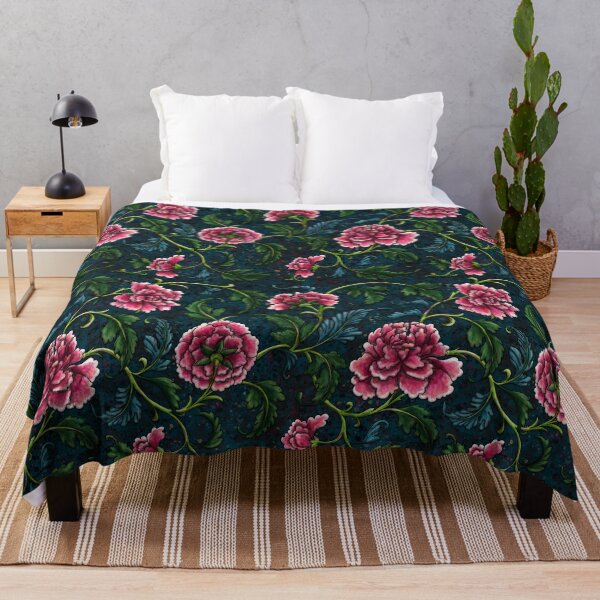 Item preview, Pink peony vintage pattern, Floral baroque designed and sold by NadiaChevrel.