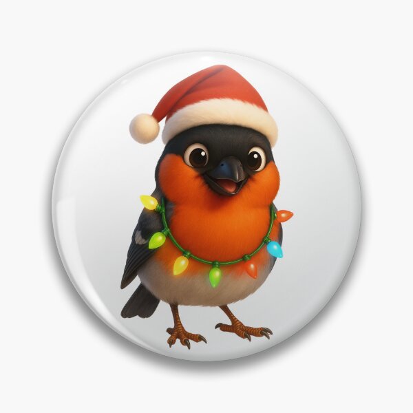 Item preview, Christmas Eurasian Bullfinch designed and sold by Sillytoe.