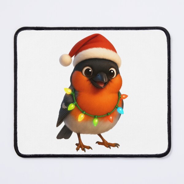 Item preview, Christmas Eurasian Bullfinch designed and sold by Sillytoe.