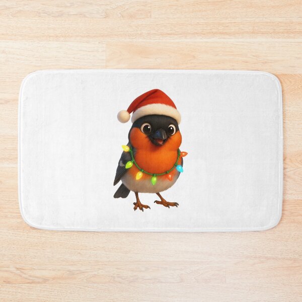 Item preview, Christmas Eurasian Bullfinch designed and sold by Sillytoe.