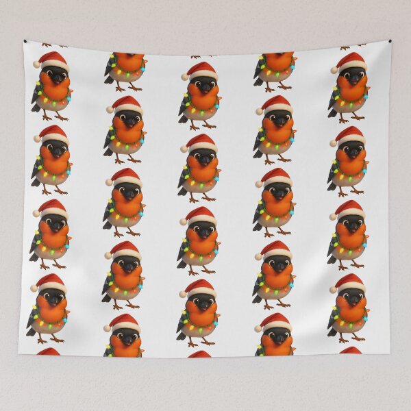 Item preview, Christmas Eurasian Bullfinch designed and sold by Sillytoe.