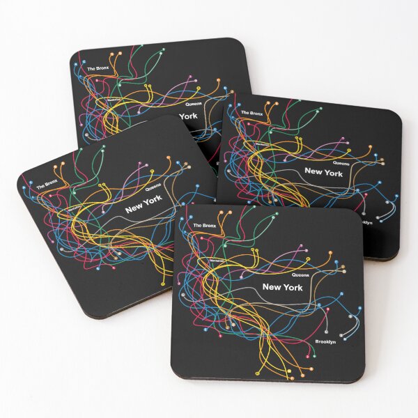 Item preview, New York city Subway metro abstract map designed and sold by oliver polanski.