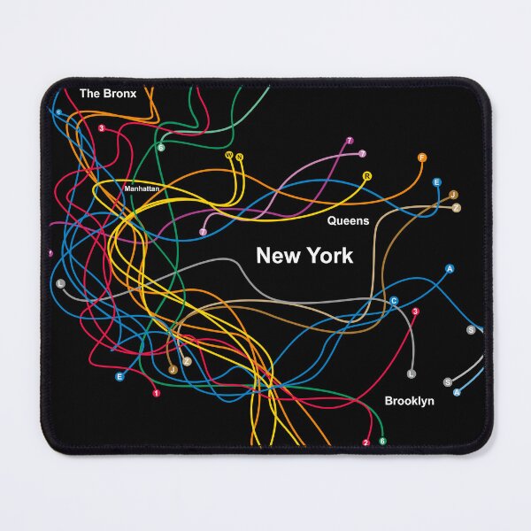 Item preview, New York city Subway metro abstract map designed and sold by oliver polanski.