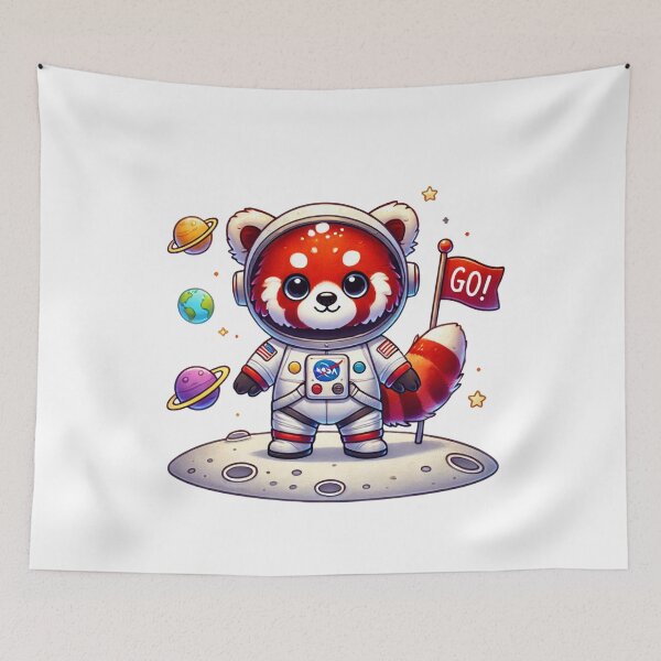 Item preview, Red Panda Astronaut designed and sold by SiarheiYur.