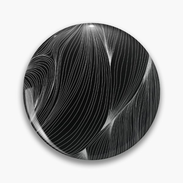 Item preview, Biomorphic Wave — Abstract Flow Black White Line Art designed and sold by SaharArtwork.