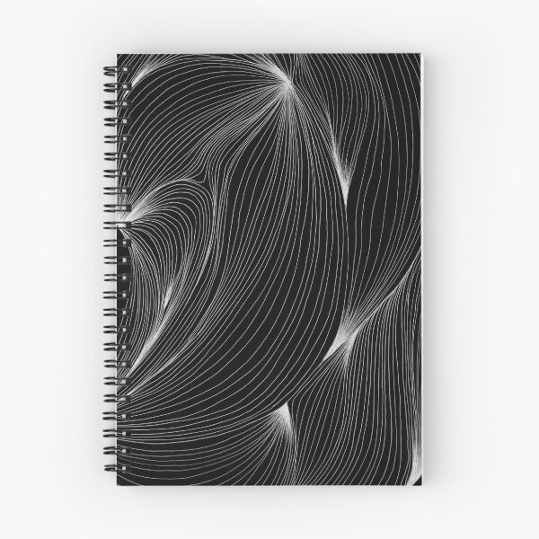 Item preview, Biomorphic Wave — Abstract Flow Black White Line Art designed and sold by SaharArtwork.