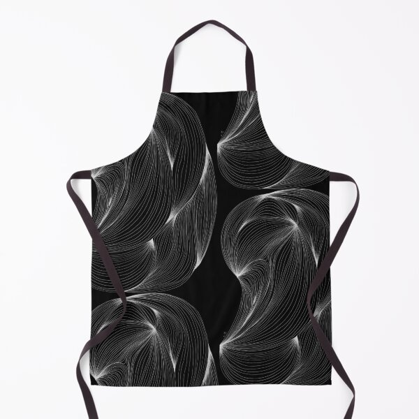 Item preview, Biomorphic Wave — Abstract Flow Black White Line Art designed and sold by SaharArtwork.