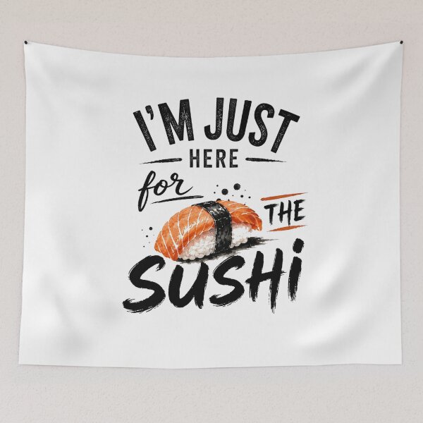 Item preview, I'm Just Here for the Sushi – Watercolor Sushi Lover Funny Foodie designed and sold by Verycutethings.