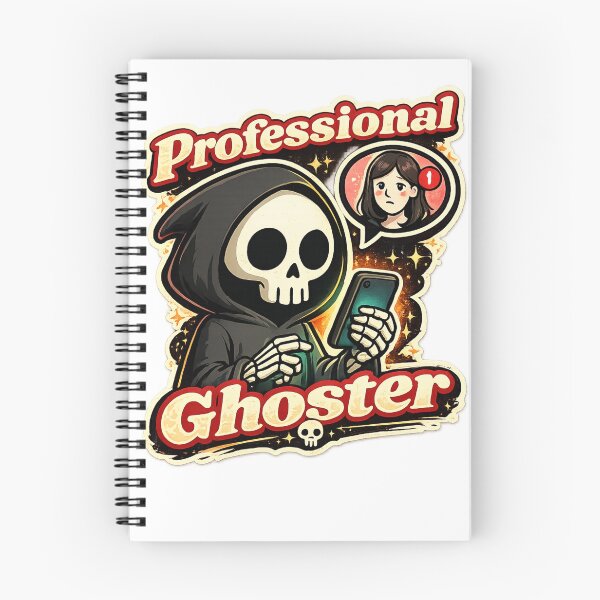 Item preview, Professional Ghoster Funny Grim Reaper Meme designed and sold by Cartoon Catacombs.