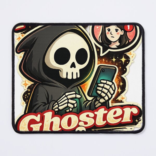 Item preview, Professional Ghoster Funny Grim Reaper Meme designed and sold by Cartoon Catacombs.