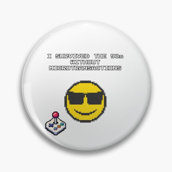 Item preview, I Survived The 90s Without Microtransactions Funny Gaming Meme designed and sold by DailyStickerLab.