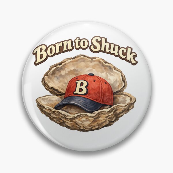 Item preview, Born to Shuck Oyster Baseball Pun designed and sold by Dresut.