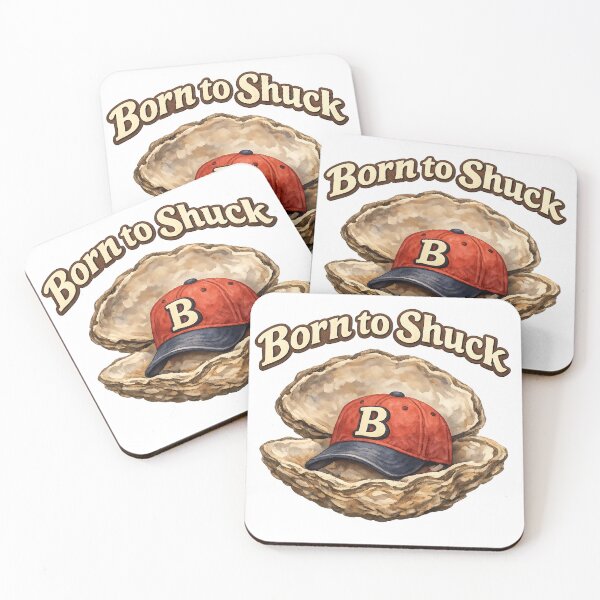 Item preview, Born to Shuck Oyster Baseball Pun designed and sold by Dresut.
