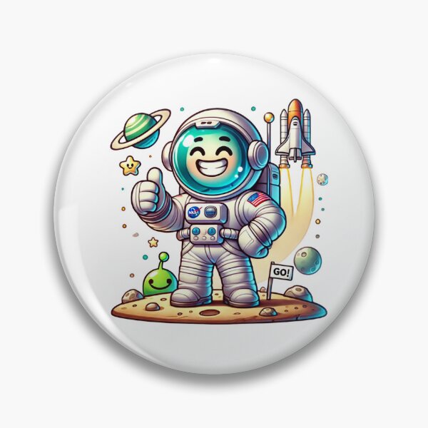 Item preview, Smiling Astronaut Rocket designed and sold by SiarheiYur.
