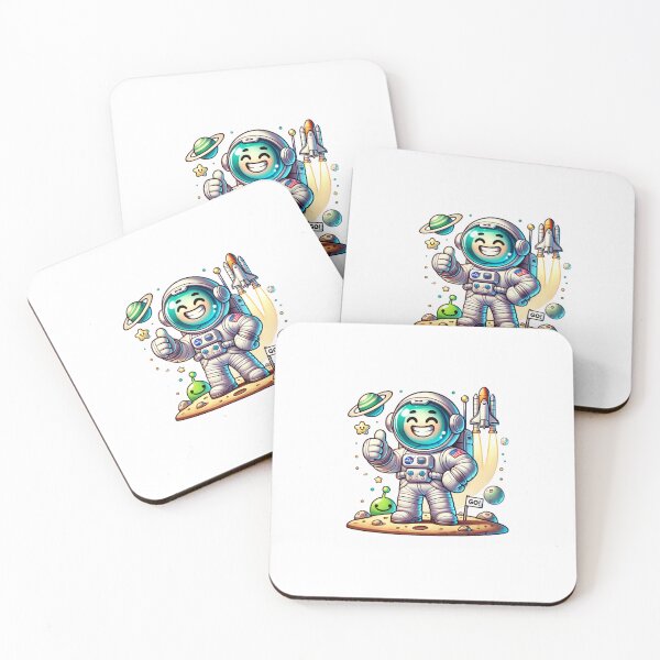 Item preview, Smiling Astronaut Rocket designed and sold by SiarheiYur.
