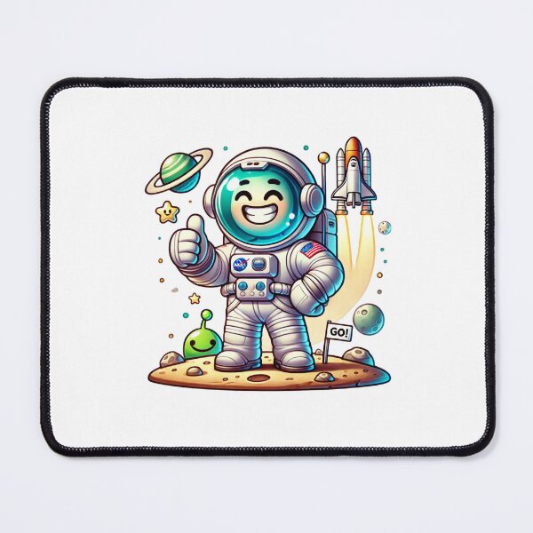 Item preview, Smiling Astronaut Rocket designed and sold by SiarheiYur.
