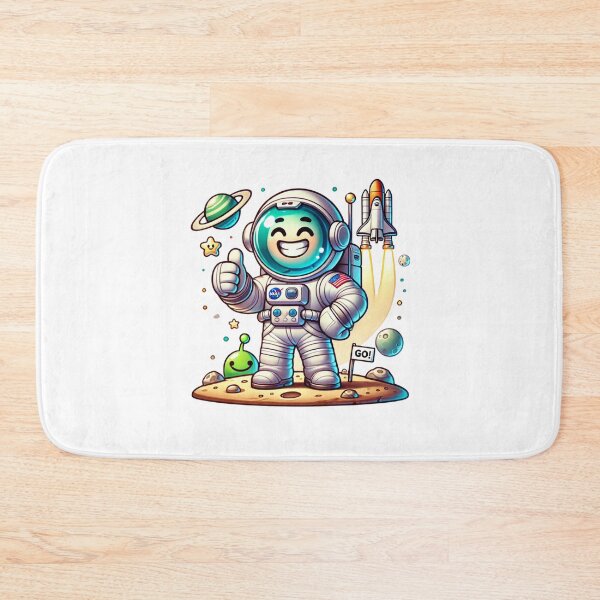 Item preview, Smiling Astronaut Rocket designed and sold by SiarheiYur.