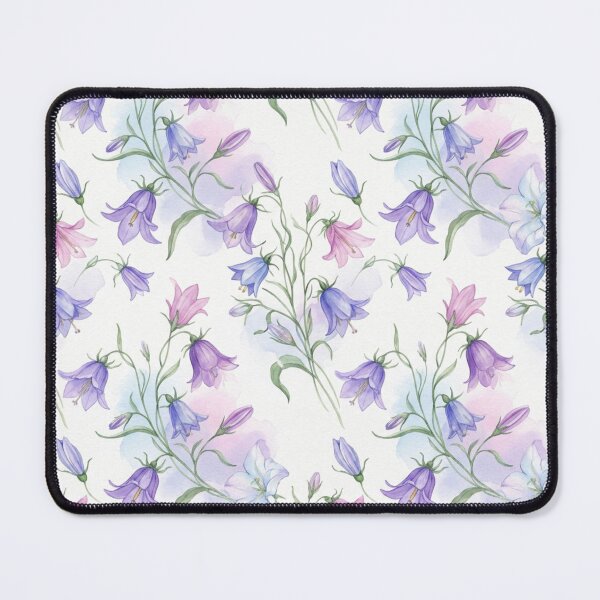 Item preview, Watercolor Pink and Purple Bellflowers  designed and sold by silviaol.