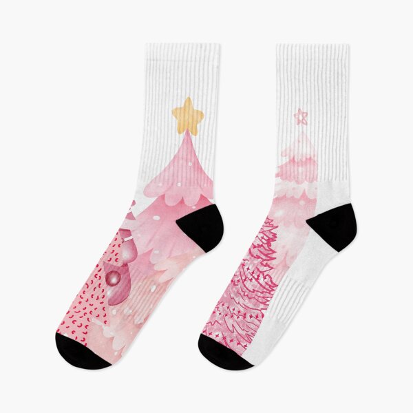 Item preview, Pink Christmas Trees Stars Heart Bow tie designed and sold by ChooseAndPrint.